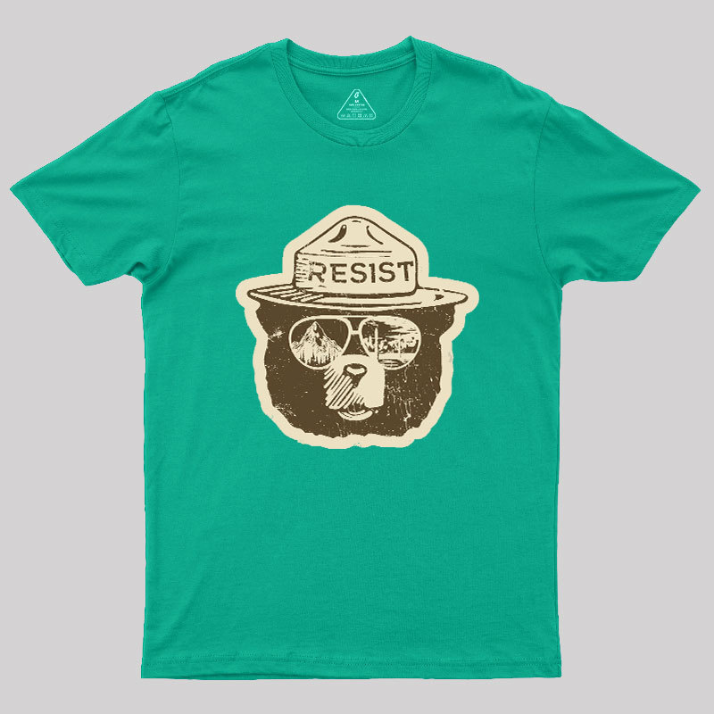 VINTAGE Alt National Park Service Resist Geek T-Shirt