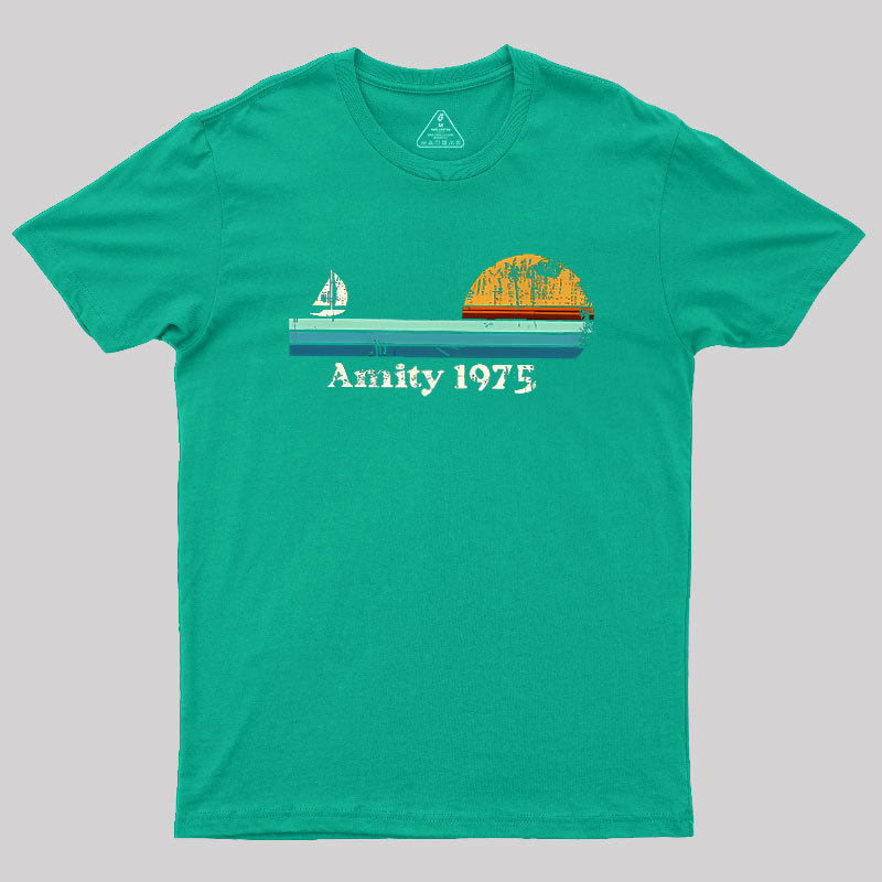 Sailboat Sunrise Summer Geek T-Shirt