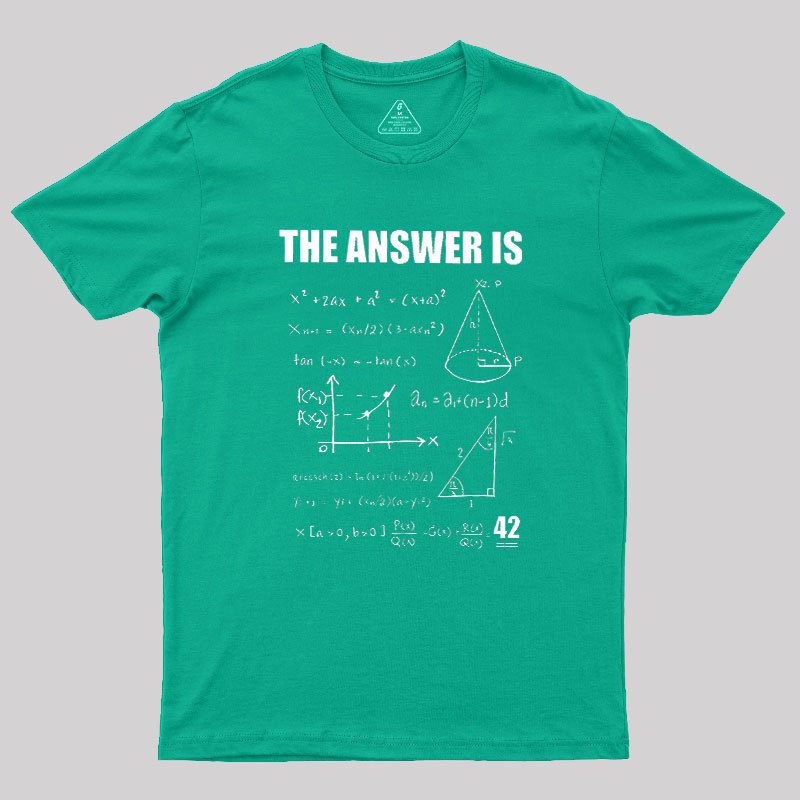 42 The Answer To Life The Universe Geek T-Shirt