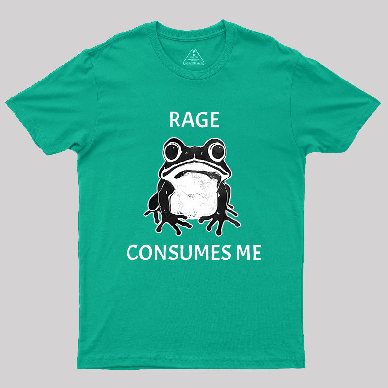 Rage Consumes Me Frog Geek T-Shirt