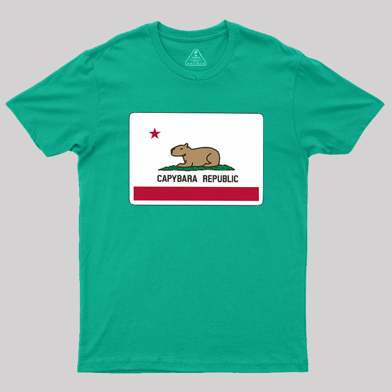 Capybara Flag Geek T-Shirt