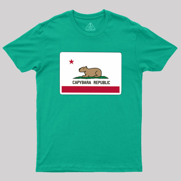 Capybara Flag Geek T-Shirt