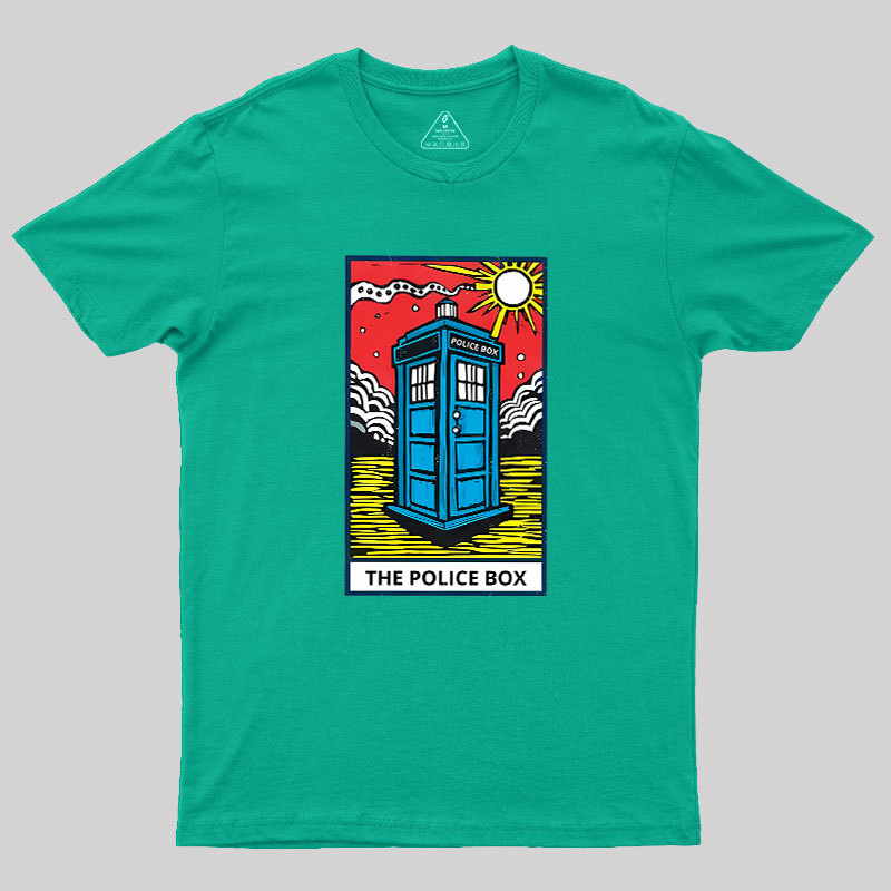 The Police Box-Tarot Card Geek T-Shirt