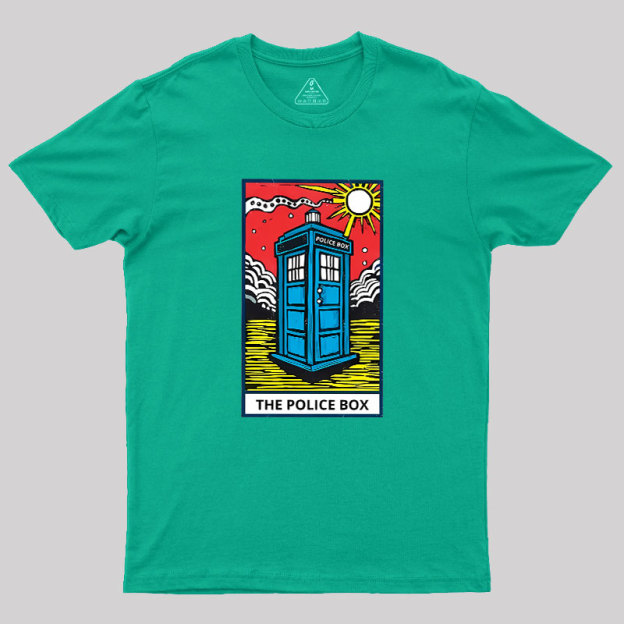The Police Box-Tarot Card Geek T-Shirt