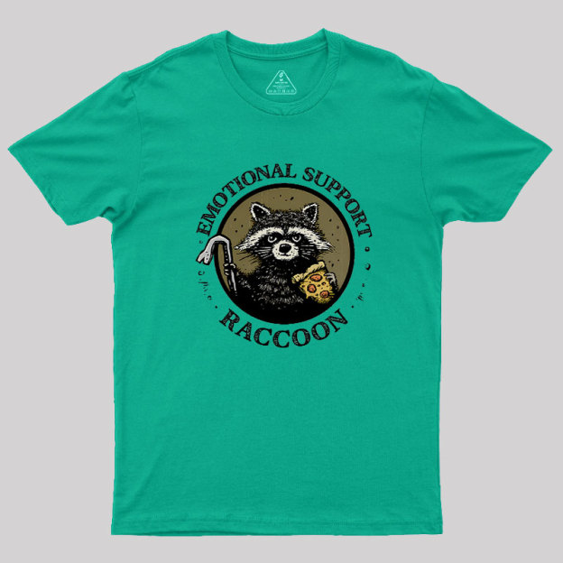 Emotional Support Raccoon Geek T-Shirt