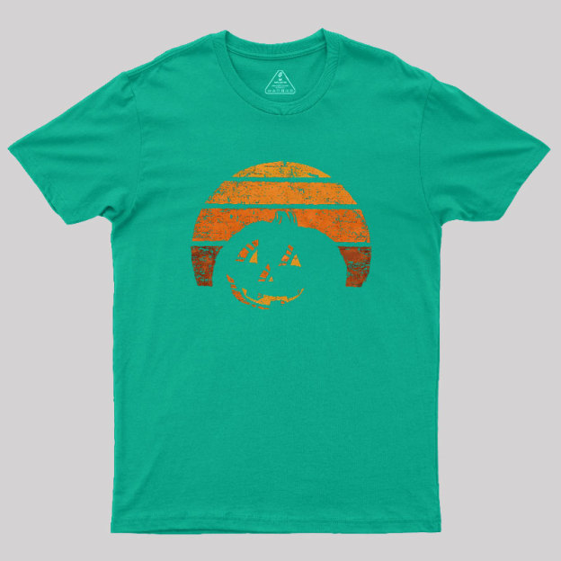 Pumpkin Silhouette Geek T-Shirt