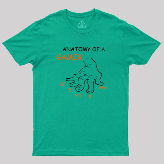Anatomy Of A Gamer Geek T-Shirt