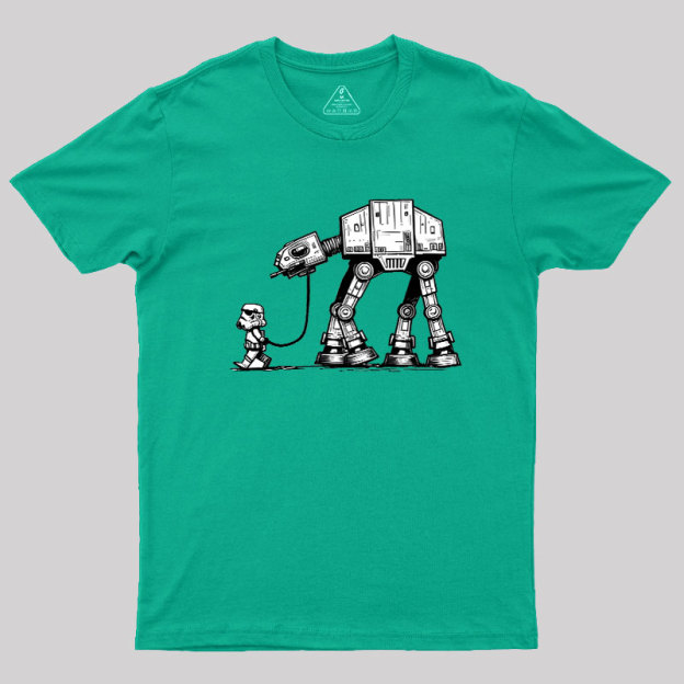 Empire Robot Dog-Star Battles Geek T-Shirt