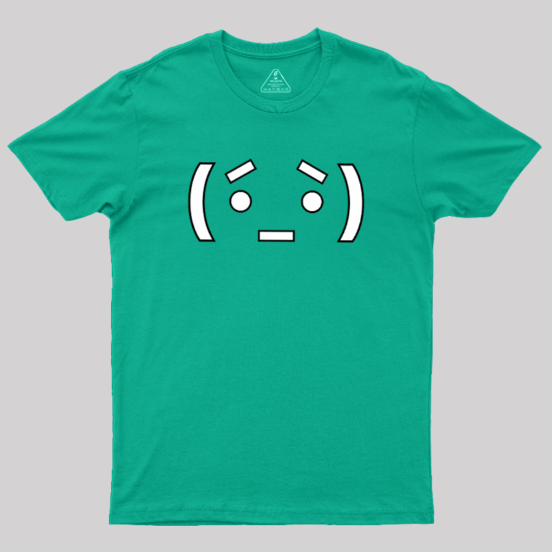 Nerdy Anime Emoticon Geek T-Shirt