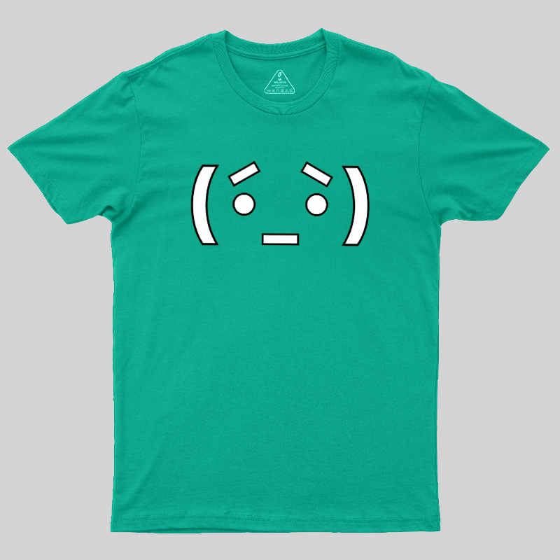 Nerdy Anime Emoticon Geek T-Shirt