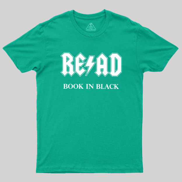 RE/AD - Book In Black Geek T-Shirt