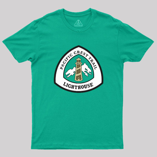 Lighthouse's 2025 PCT Trek Geek T-Shirt