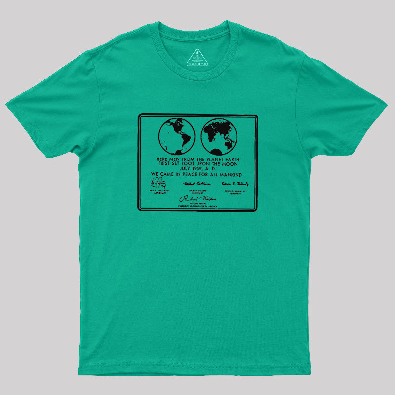 First Set Foot Upon The Moon Geek T-Shirt