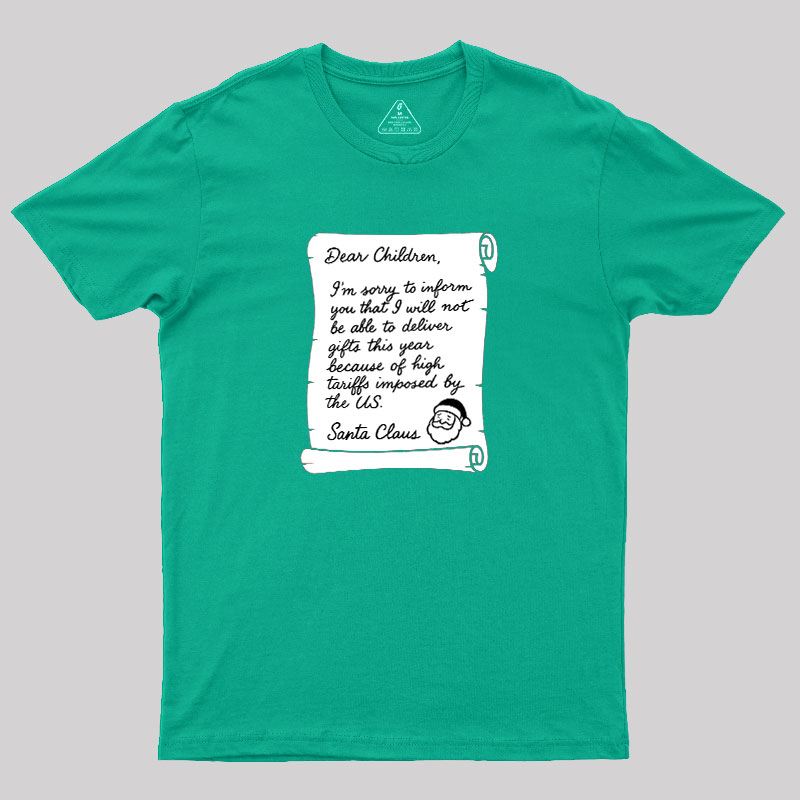 Christmas Letter Geek T-Shirt