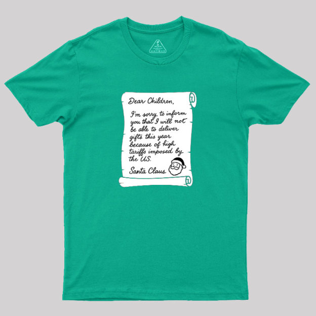 Christmas Letter Geek T-Shirt