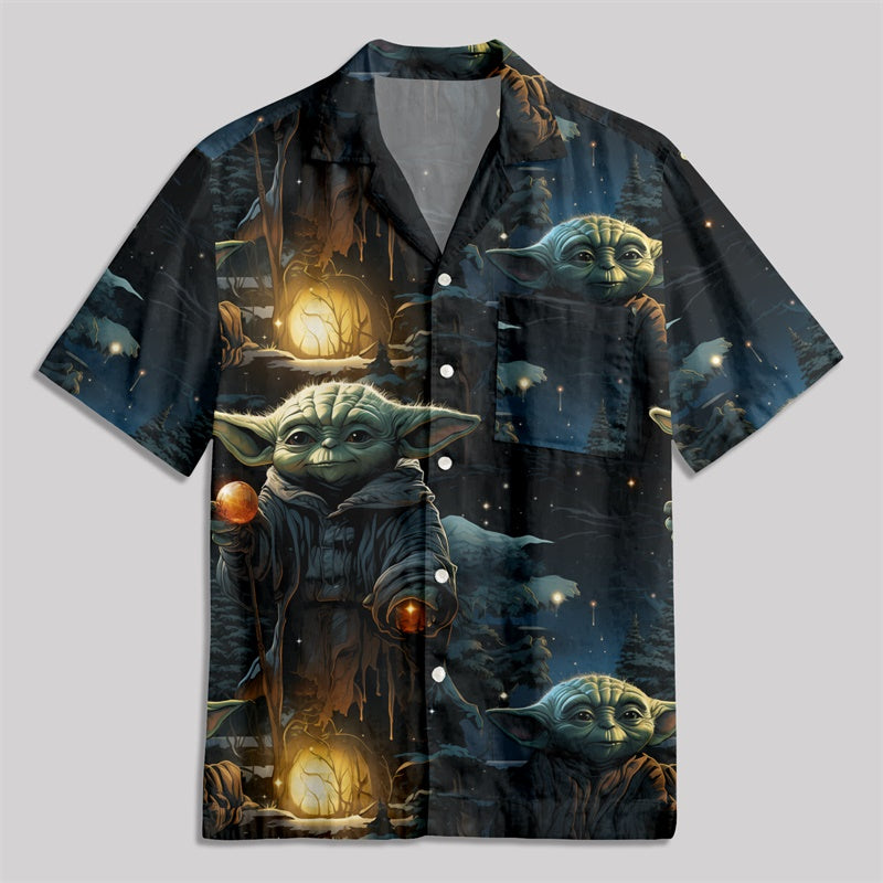 Christmas Scifi Wars Maestro Button Up Pocket Shirt