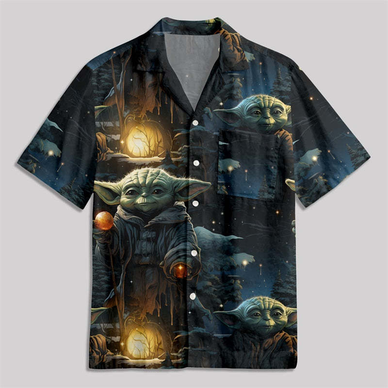 Christmas Scifi Wars Maestro Button Up Pocket Shirt