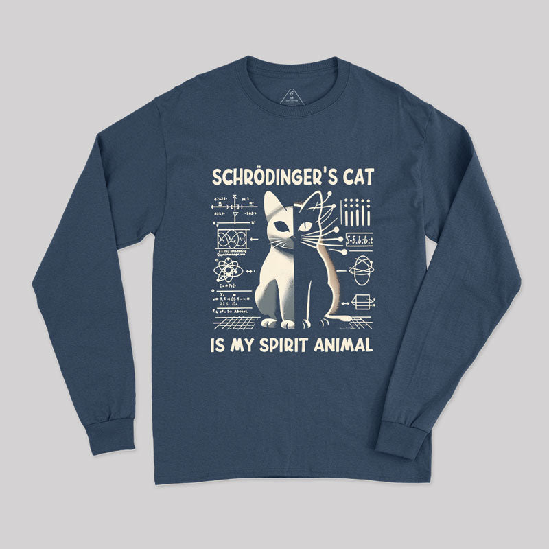 Schrodinger's Сat Science Nerd Long Sleeve T-Shirt