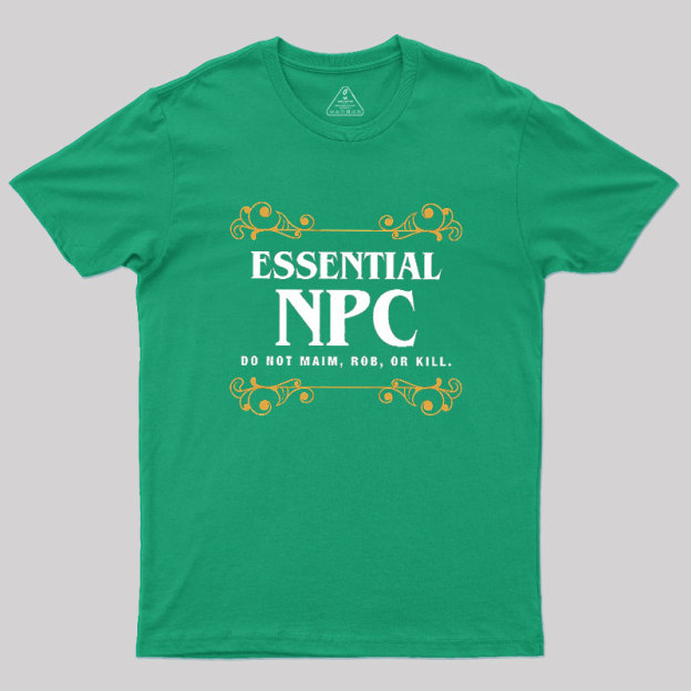 Essential NPC Character Tabletop RPG Addict Geek T-Shirt