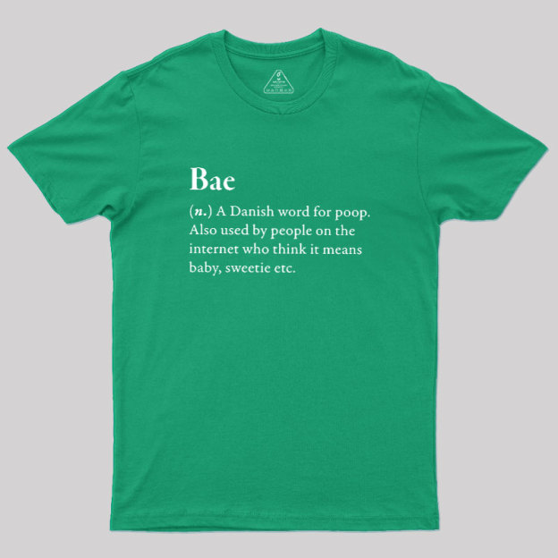 Bac Funny Glossary Geek T-Shirt