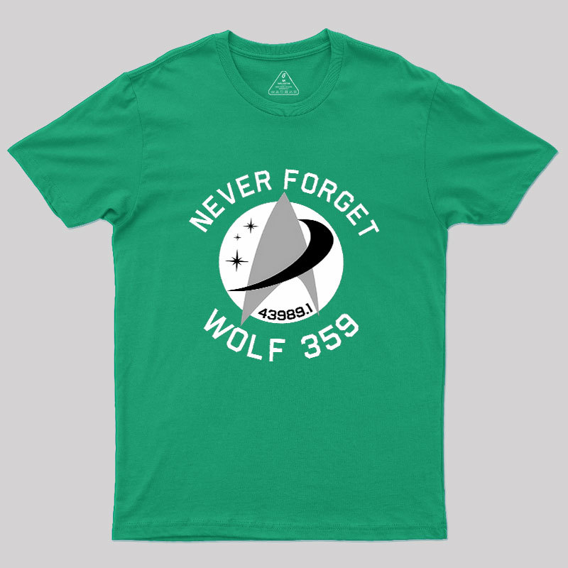 Never Forget Wolf 359 Geek T-Shirt