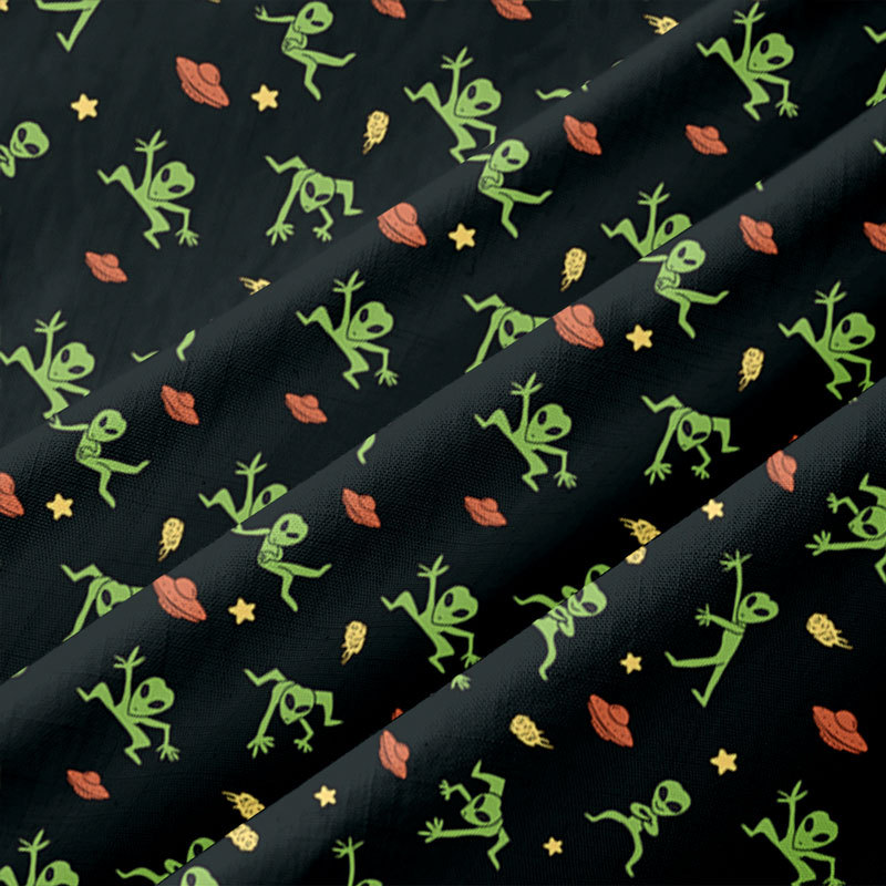 Alien Antics Black Button Up Pocket Shirt