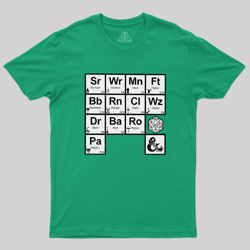 All Elements Dungeons & Dragons Geek T-Shirt