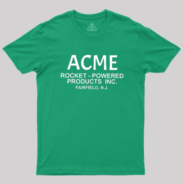 Acme Rocket Powered Geek T-Shirt