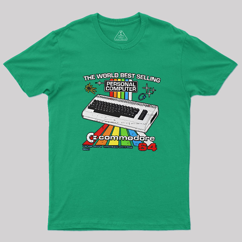 Retro Games Commodore 64 Personal Computer Geek T-Shirt