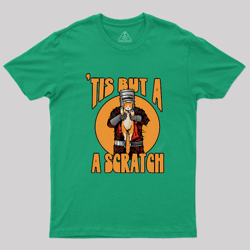 Tis But A Scratch The Black Knight Vs Cat Knight & Kitt Geek T-Shirt