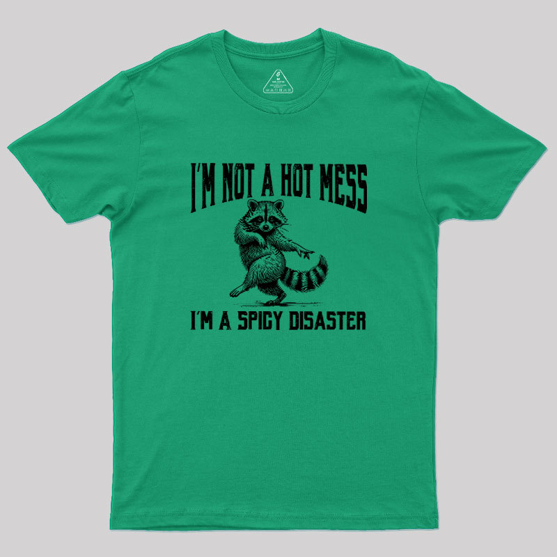 I'm Not A Hot Mess I'm A Spicy Disaster Geek T-Shirt
