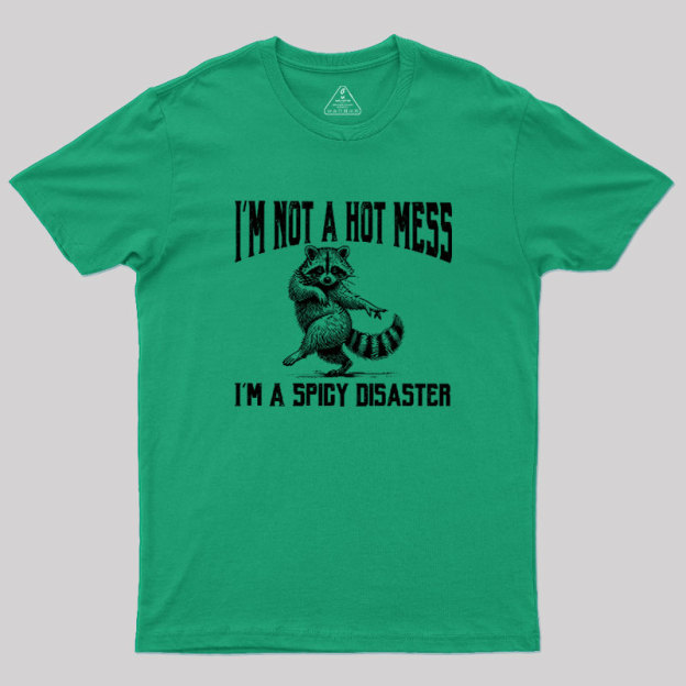 I'm Not A Hot Mess I'm A Spicy Disaster Geek T-Shirt