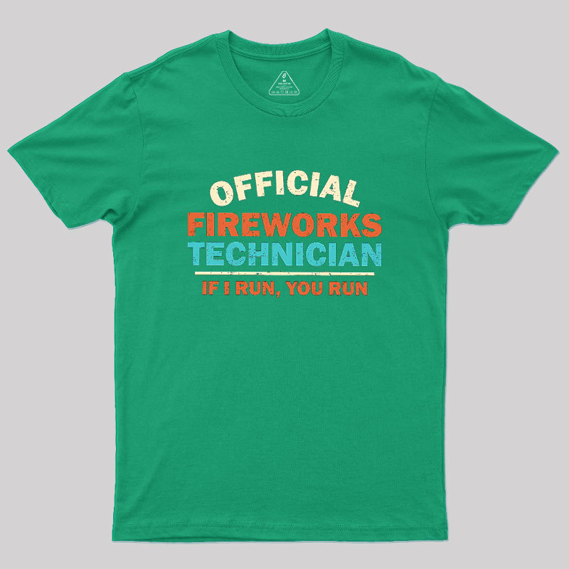 Official Fireworks Technician Geek T-Shirt