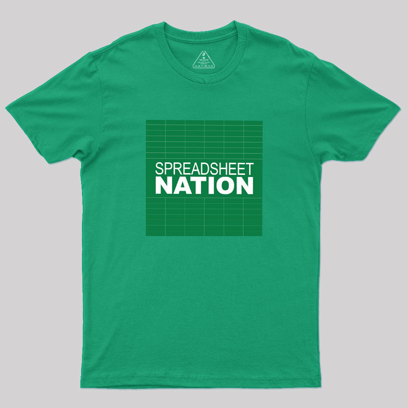 Spreadsheet Nation Geek T-Shirt