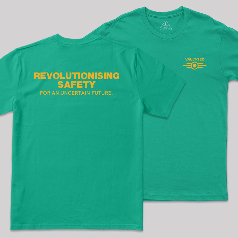 Vault Tec Front and Back Printed Geek T-Shirt