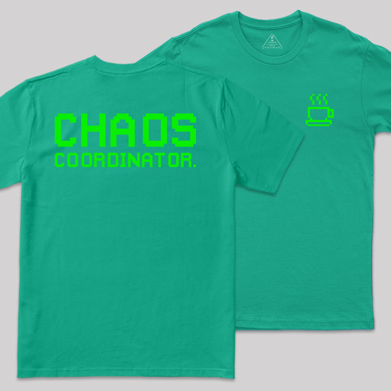 Chaos Front and Back Printed Geek T-Shirt