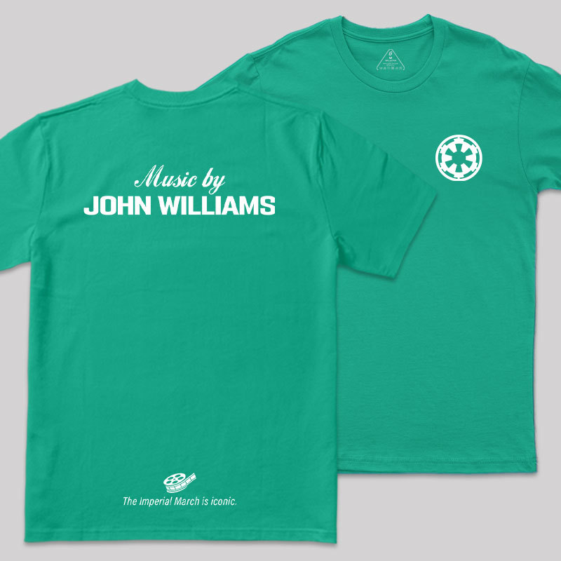 Music By John Williams Front and Back Printed Geek T-Shirt