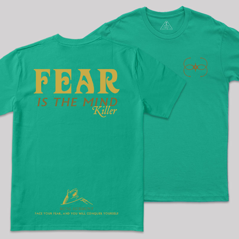 Fear Front and Back Printed Geek T-Shirt