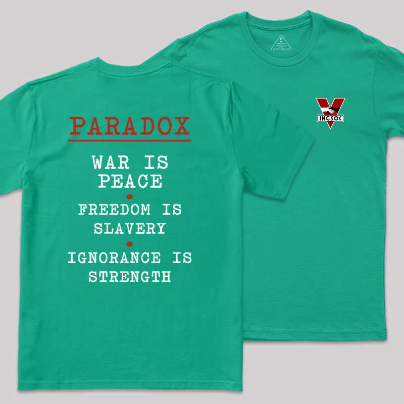 INGSOC Front and Back Printed Geek T-Shirt