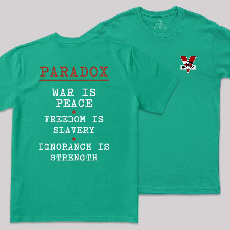 INGSOC Front and Back Printed Geek T-Shirt
