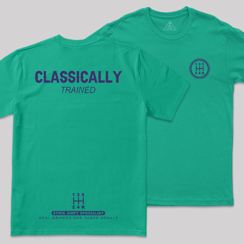 Classically Trained Front and Back Printing Geek T-Shirt