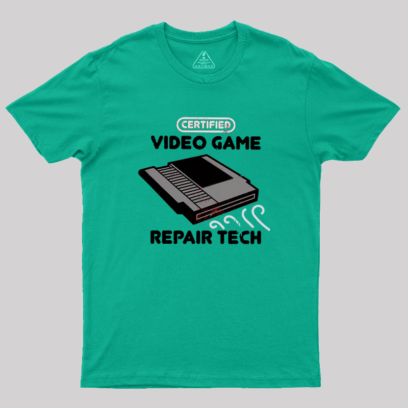 Certified Video Game Repair Tech Geek T-Shirt