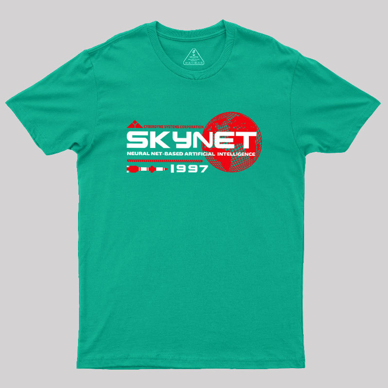 Skynet Globe Lts Worn Geek T-Shirt