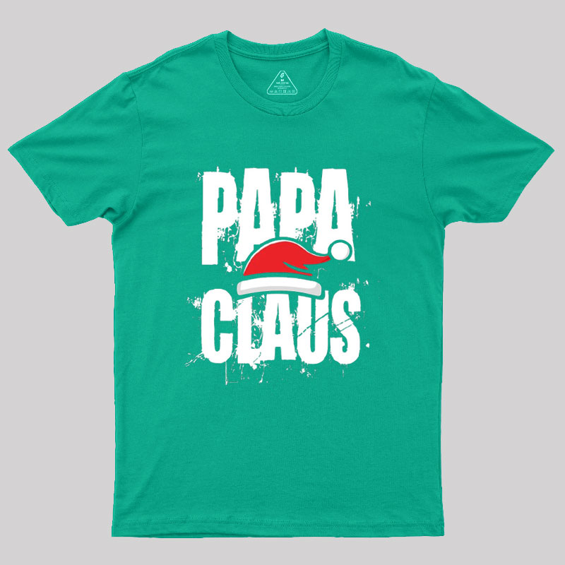 Santa Hat Papa Claus Geek T-Shirt