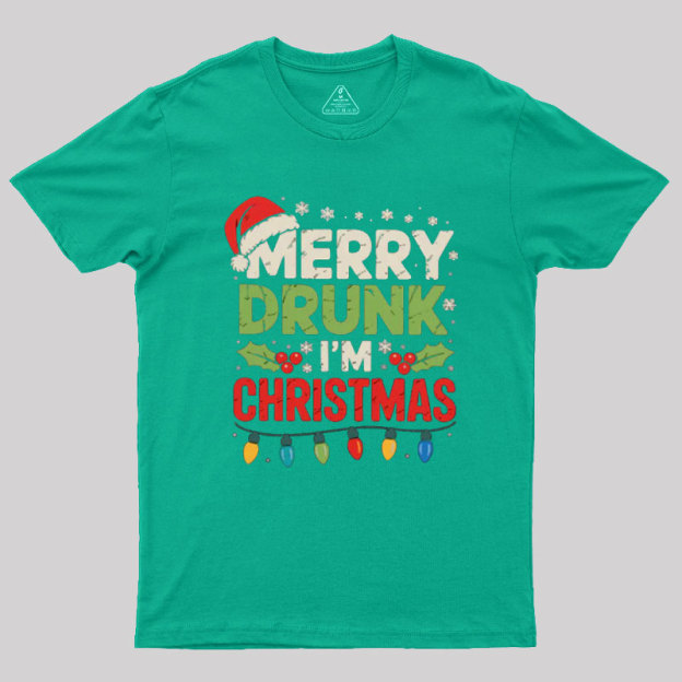 Merry Drunk I'm Christmas Funny Geek T-Shirt