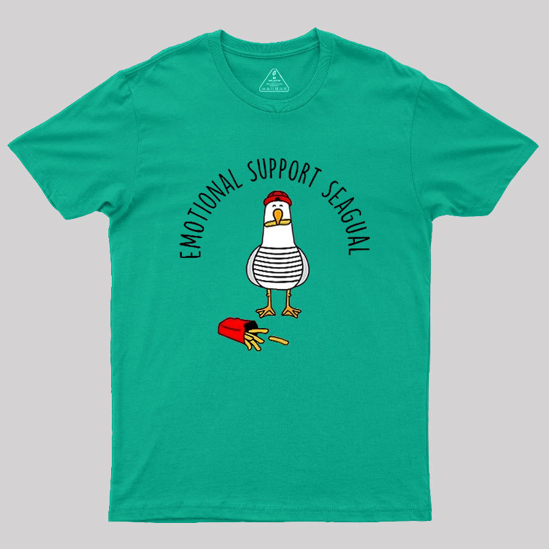EMOTIONAL SUPPORT SEAGULL Geek T-Shirt