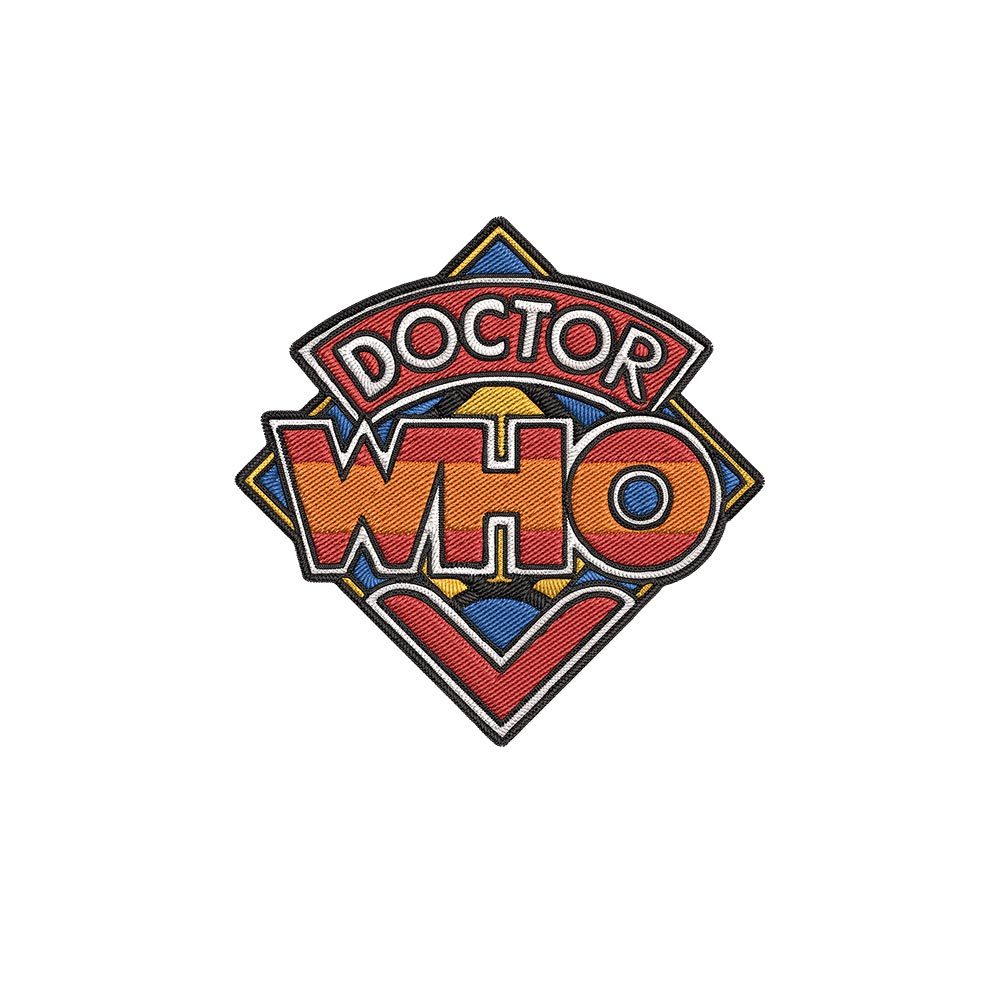 Doctor Who Geek Embroidered Patch