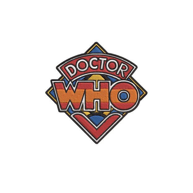 Doctor Who Geek Embroidered Patch