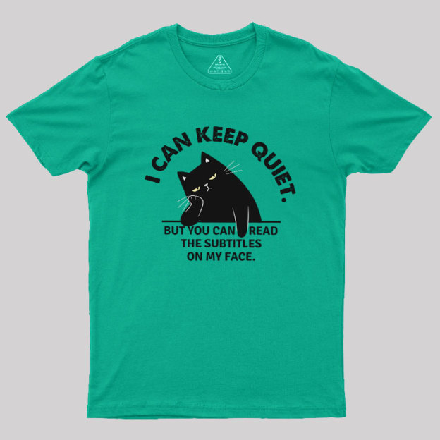 Subtitles on My Face Geek T-Shirt