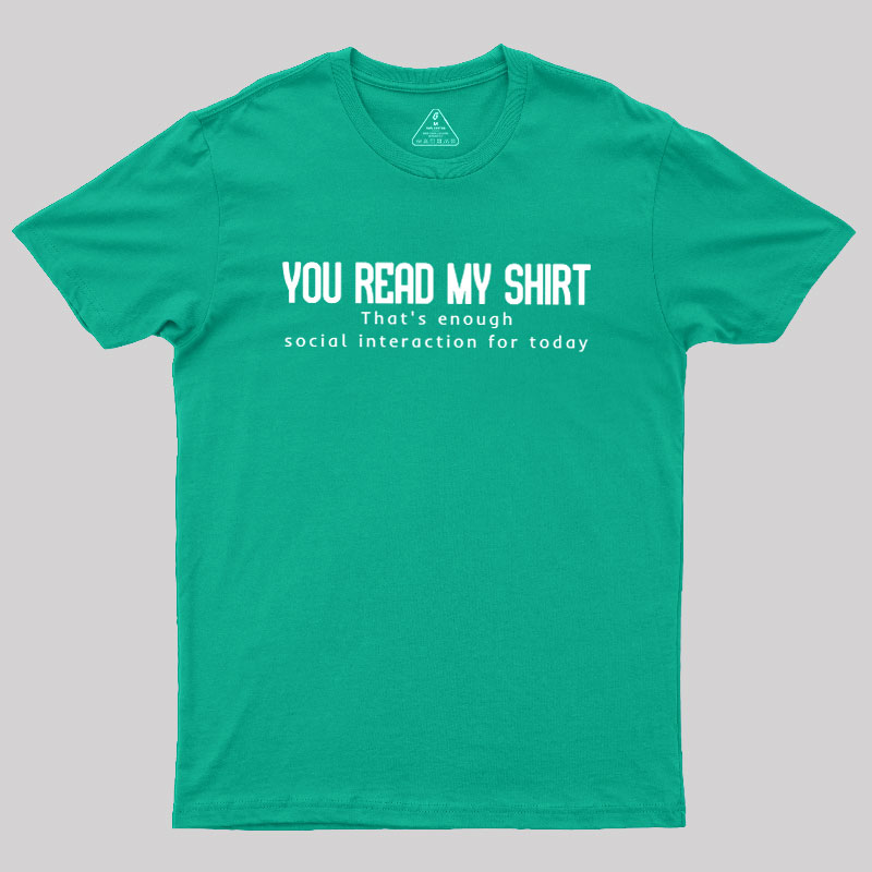 Social Interaction Geek T-Shirt